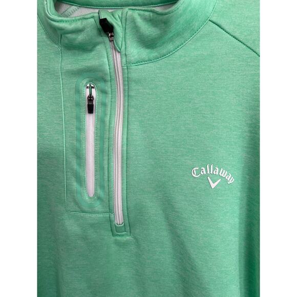 Callaway size XL men’s green 1/4 zip pullover golf sweatshirt - Picture 3 of 4